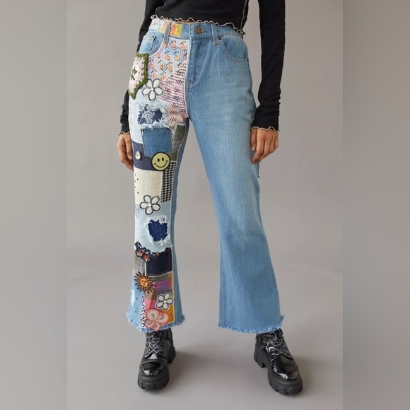 🎉HP x 2🎉UO BDG High-Waisted Flare Jean-Indigo Craft, Tinted Denim, Size: 26, NWT - Picture 5 of 16